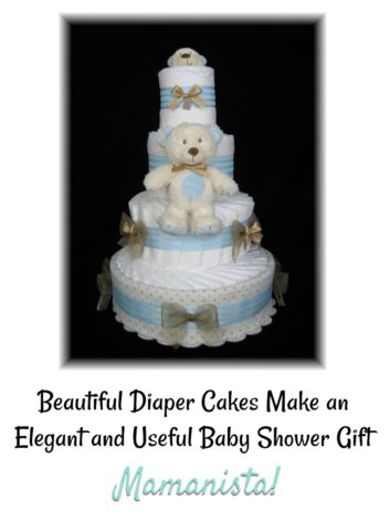 Beautiful Diaper Cakes Make an Elegant and Useful Baby Shower Gift