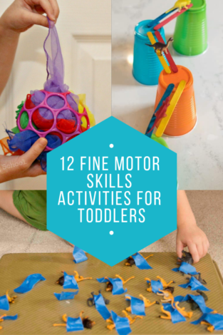 These fine motor skills activities for toddlers help develop dexterity, strength, muscle coordination, and hand-eye coordination.