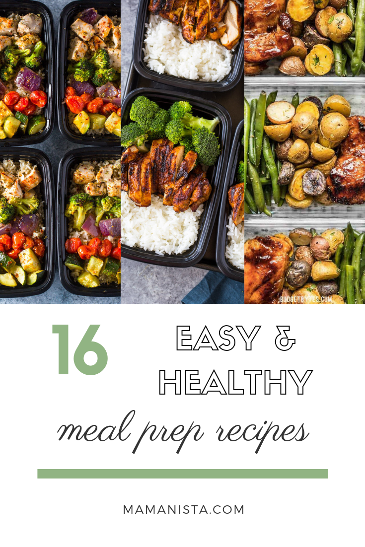 These easy and healthy meal prep recipes will help you plan ahead and be prepared with healthy lunches and dinners that you can eat all week!