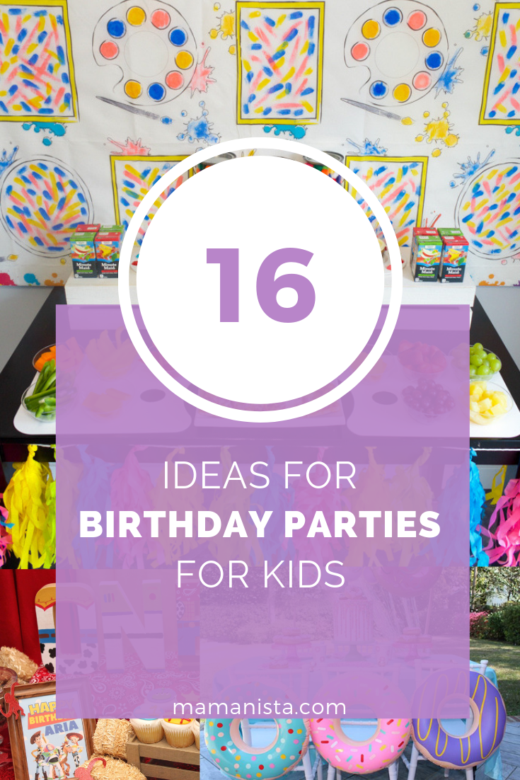 Planning a party? Check out these 16 birthday party ideas for kids that are sure to inspire you and help you with your planning!