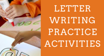 Rather than just using a worksheet or having your child practice with pencil and paper, and a bit of fun and exploration with these 10 letter writing practice activities.