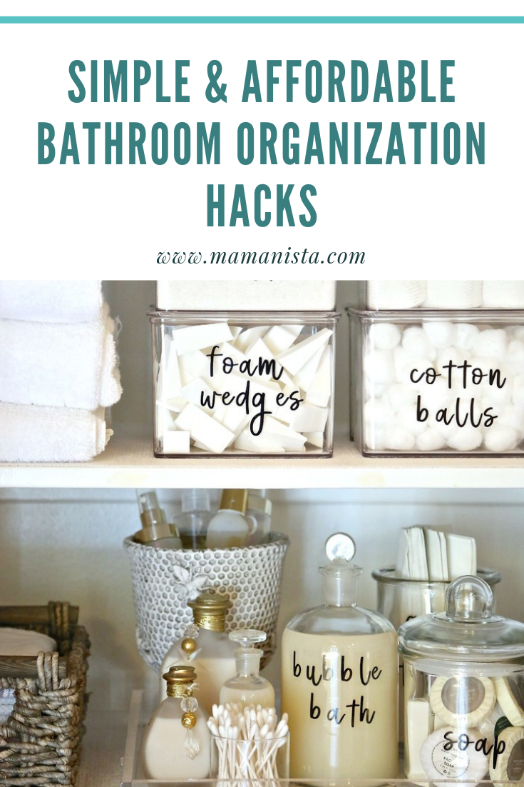 If your bathroom is in a constant state of disarray, check out these bathroom organization hacks that are simple and affordable.