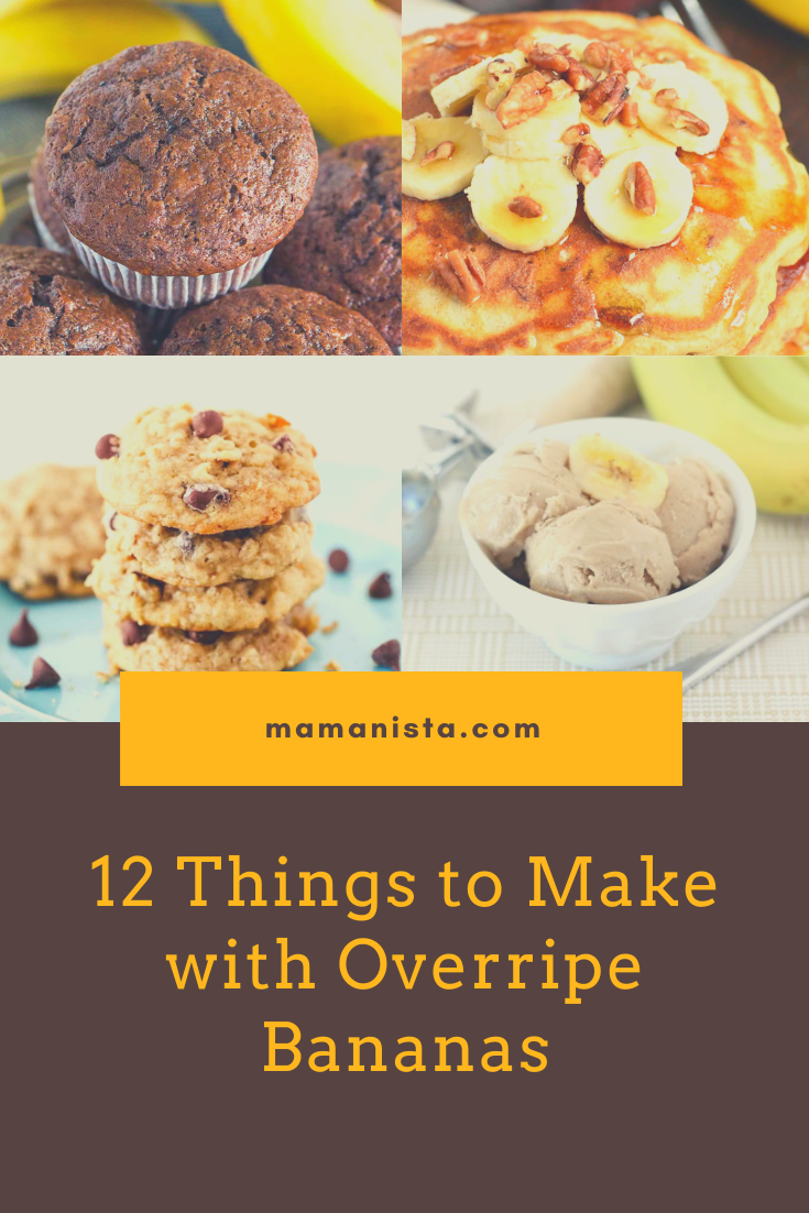If you struggle with produce ripening quicker than your family van eat it, here are 12 things to make with overripe bananas.