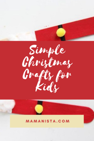 Looking for some simple Christmas crafts to do with your kids that don’t involve a million steps or multiple trips to the craft store for supplies?