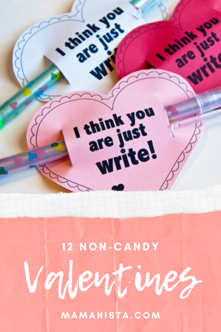 If you are looking for cute and creative valentines for your kids to hand out - check out these 12 non-candy valentines for kids.